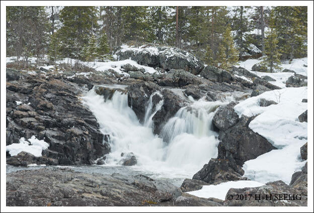 Wasserfall n schwedisch Lappland